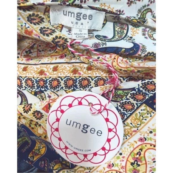 Umgee Sz S Paisley Floral Print Kimono Jacket Patchwork NEW NWT - Picture 8 of 9
